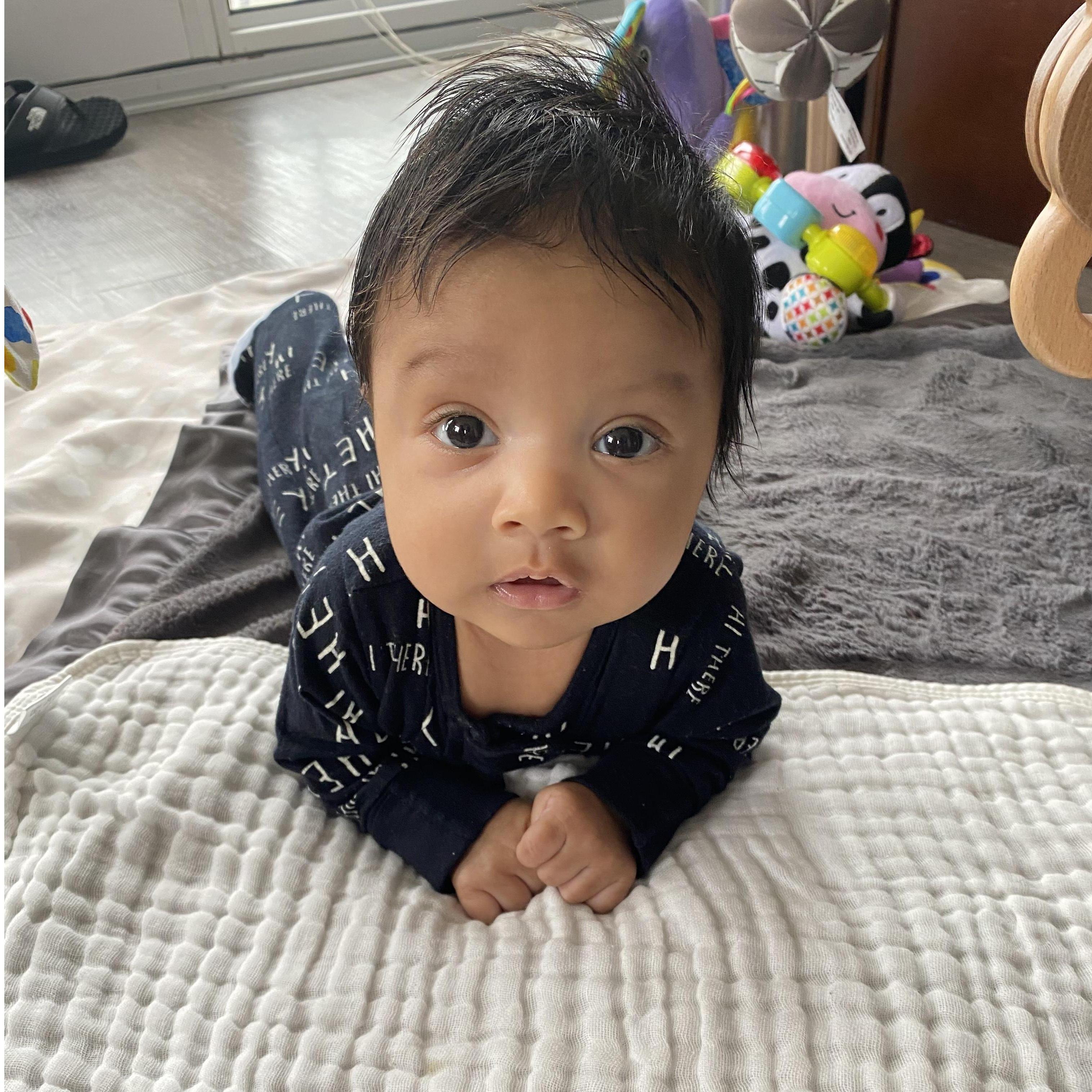Tummy time baby!