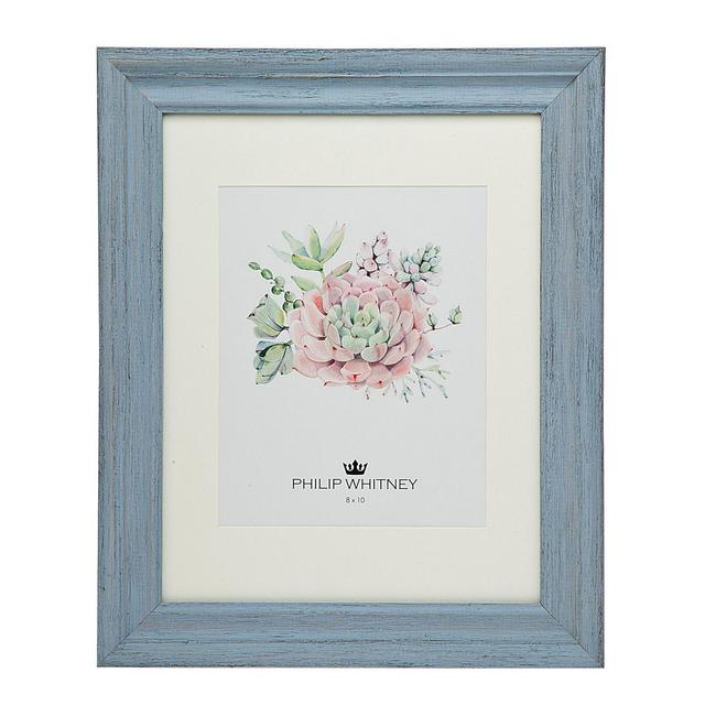Philip Whitney Light Blue Wood Frame - 11" x 14"