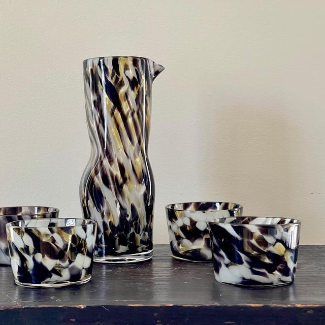 La Palma Aperitivo Carafe Set in Olive Tortoise