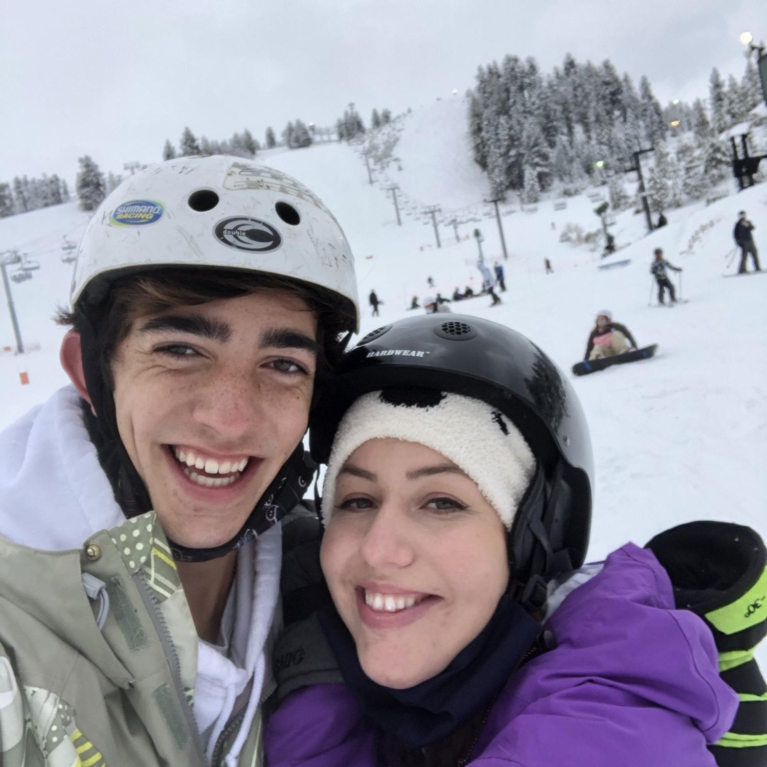 Julia’s first time snow boarding❤️🏂