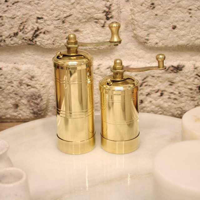 Traditional Turkish Brass Grinders ,Spice Grinder, Handmade Mill, Brass Pepper Mill,Pepper Grinder, Brass Home and Kitchen Decor,READ!