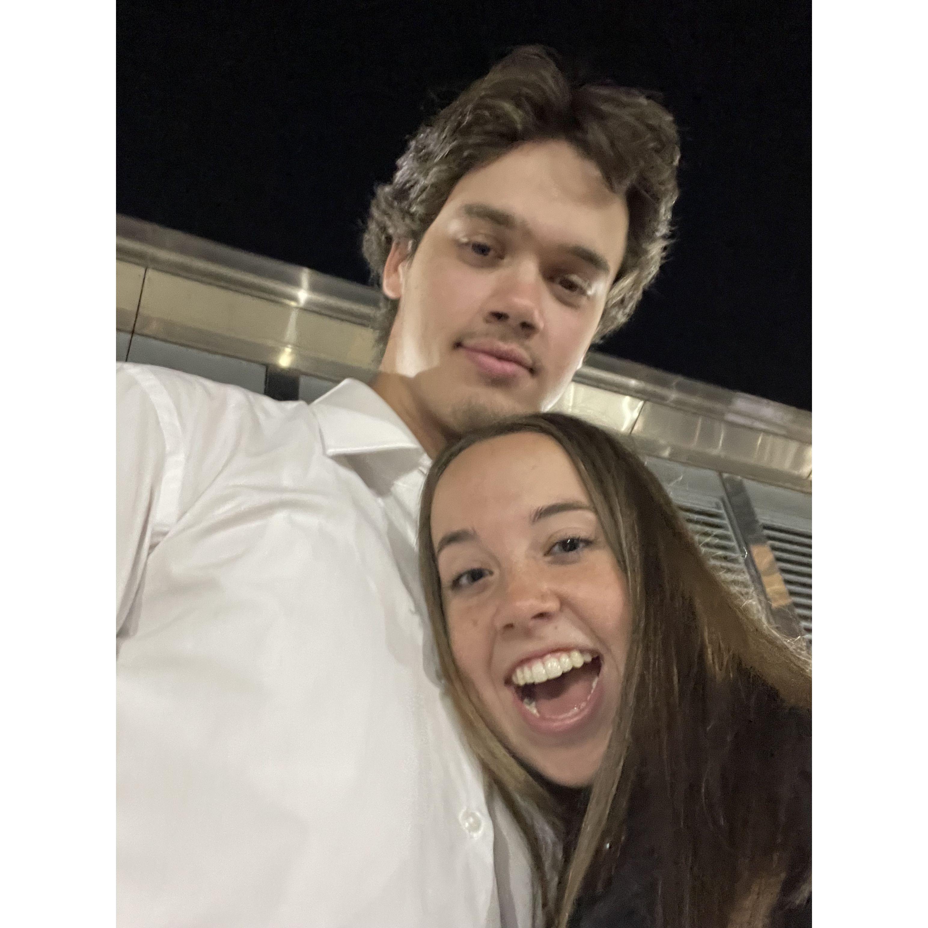 A selfie from our first real date!