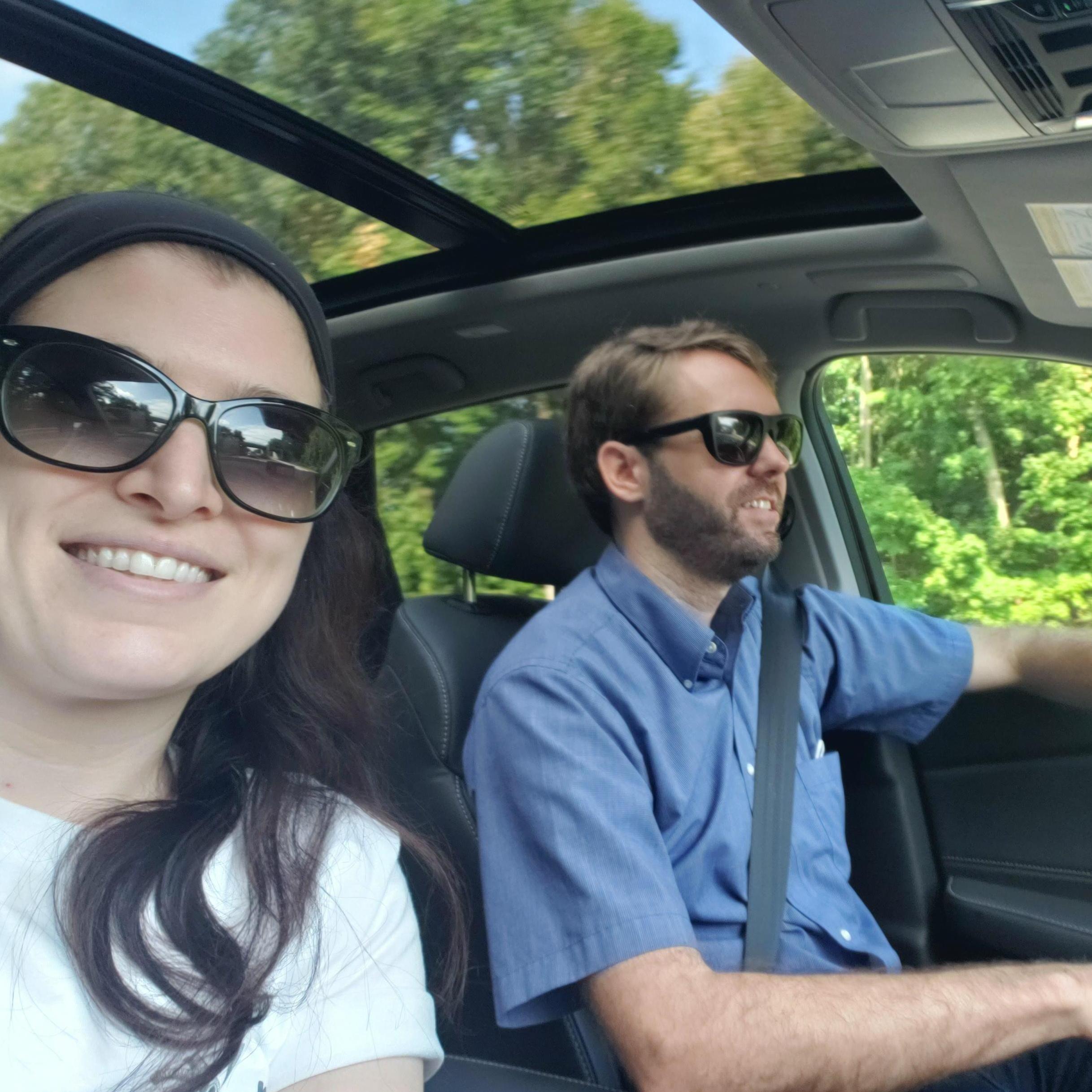 On the road to Maine for our first pandemic road trip...two days after needing to get a new car