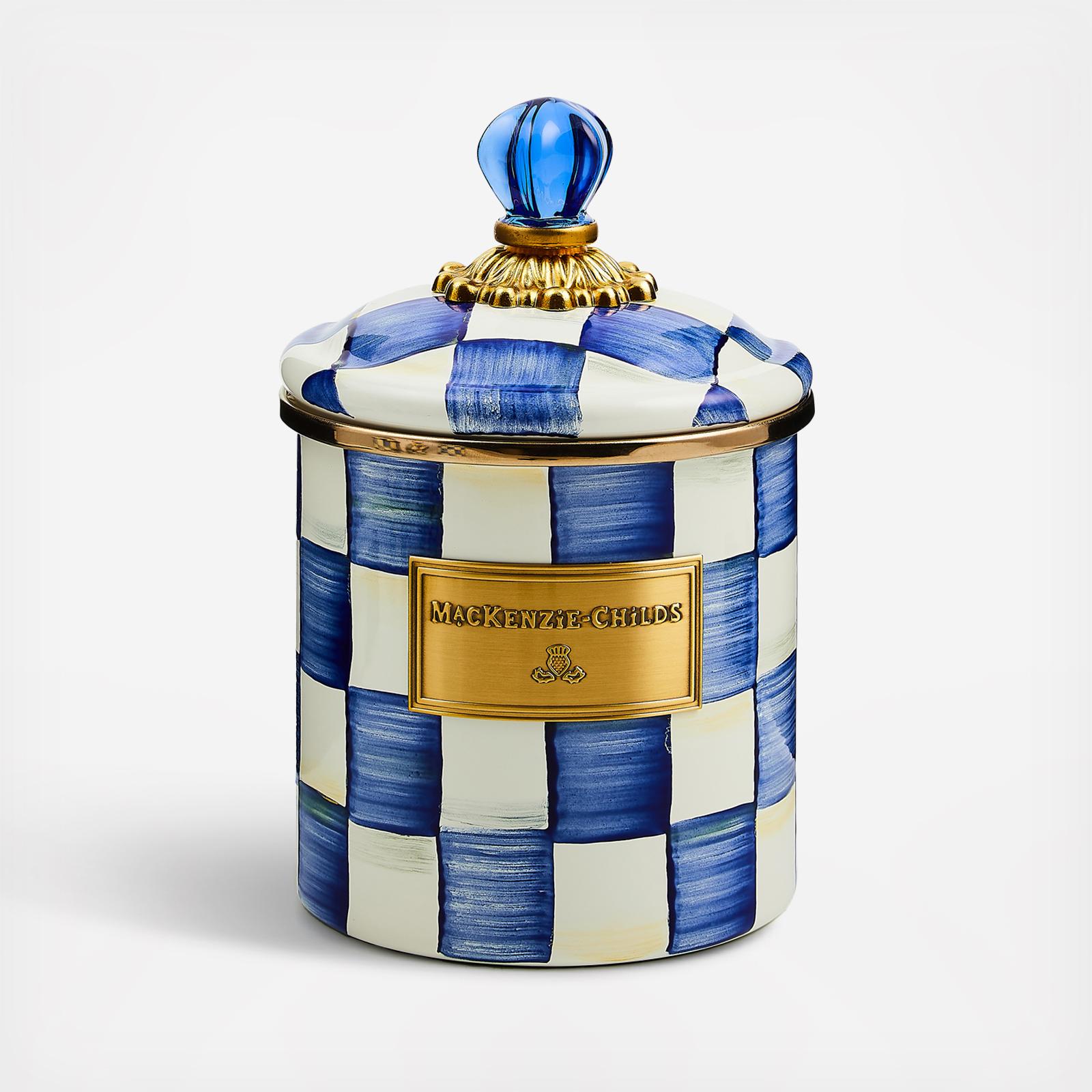 MacKenzie-Childs, Royal Check Enamel Canister | Zola