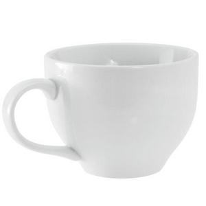 White China Tea Cup & Saucer, Set of 4