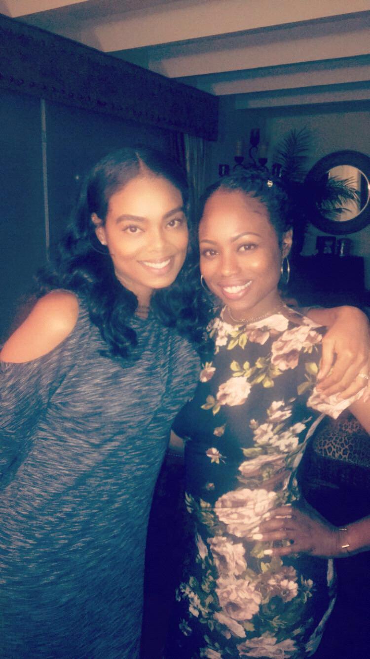 Mechellé and her oldest sister and Maid of Honor, Candace.