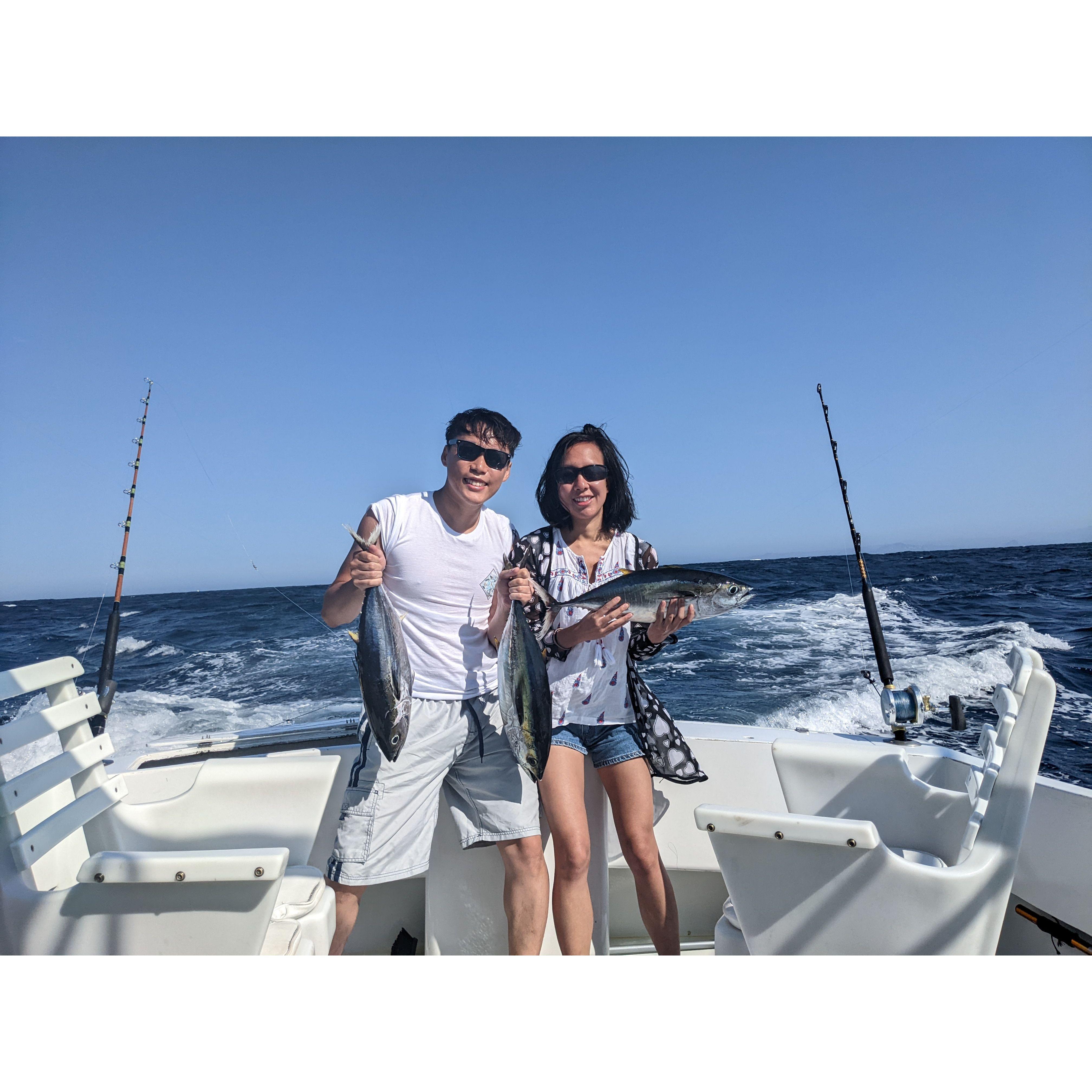 Deep sea fishing was so much fun until Ji-hoon was violently reminded that he gets seasick