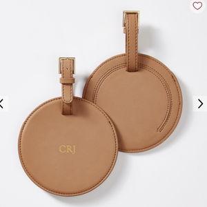 Fillmore Vegan Leather Circle Luggage Tag