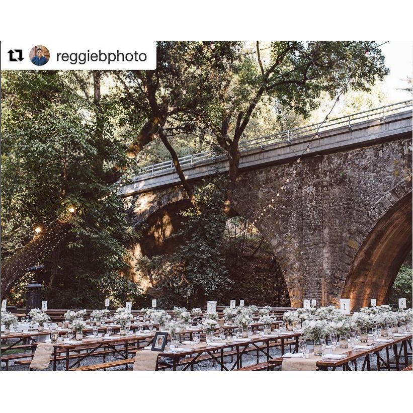 Here is an example of another wedding's dinner set up at our location.
