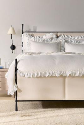 Fera Cotton Embroidered Sateen Duvet