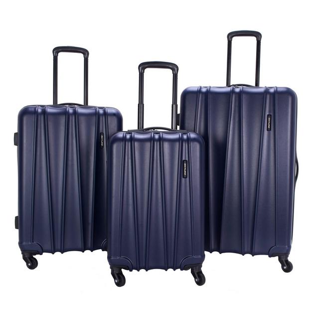 Skyline 3pc Hardside Spinner Luggage Set - Navy
