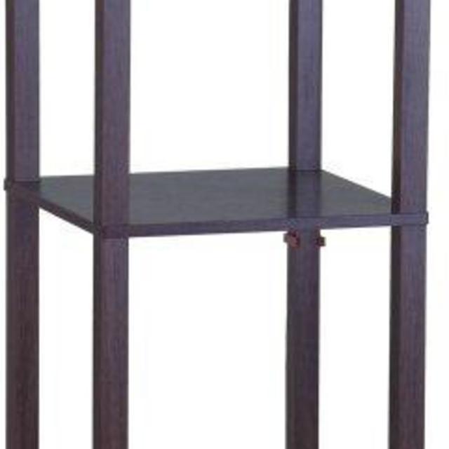Wooden Shelf 63" Column Floor Lamp