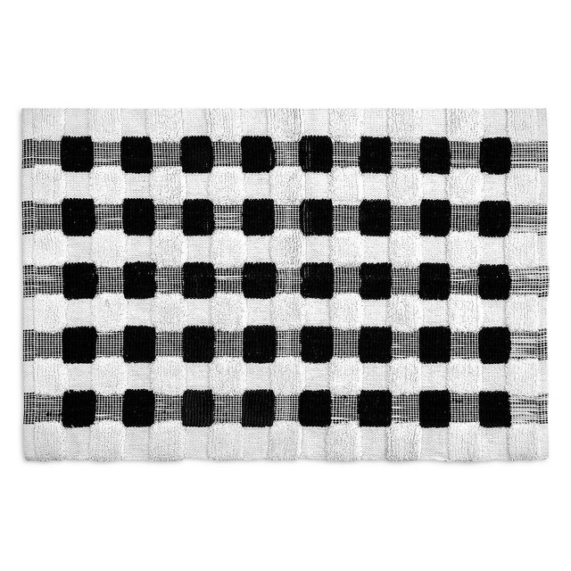 Mackenzie-Childs Texture Check Basic Bath Rug, 24" x 36"