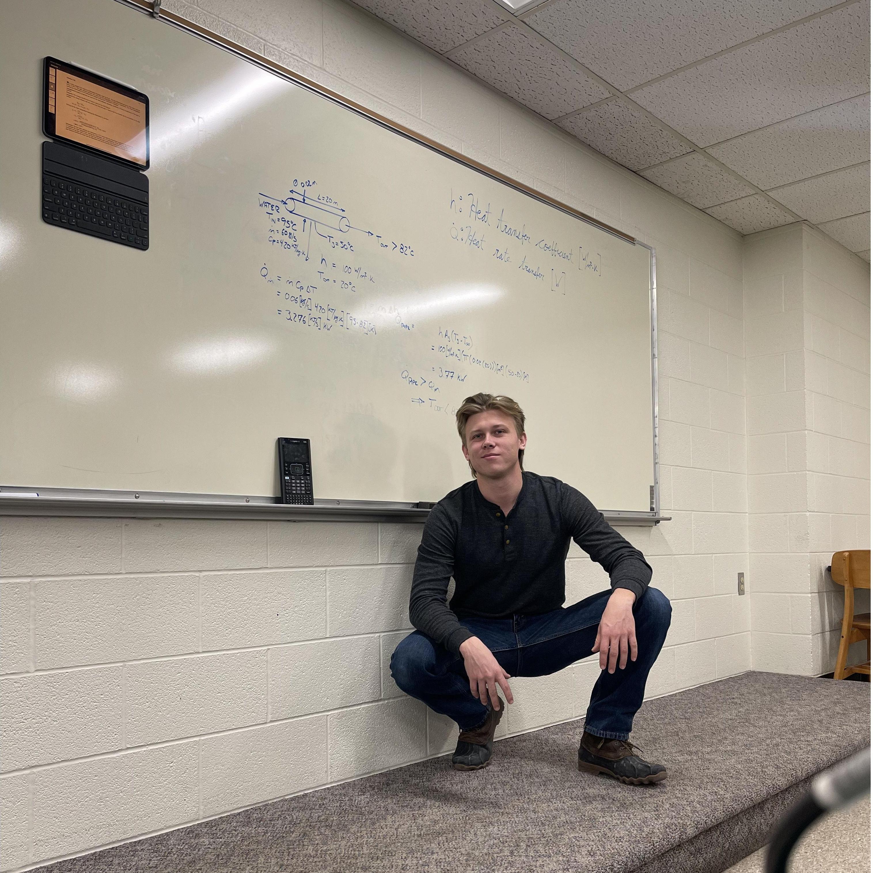 Nick finishing his Bachelor's in Mechanical Engineering at the University of North Dakota, where he insists he "doesn't freeze".