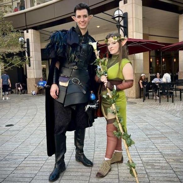 One of their favorite cosplays to date that they'll definitely do again: Vax and Keylith from Vox Machina.