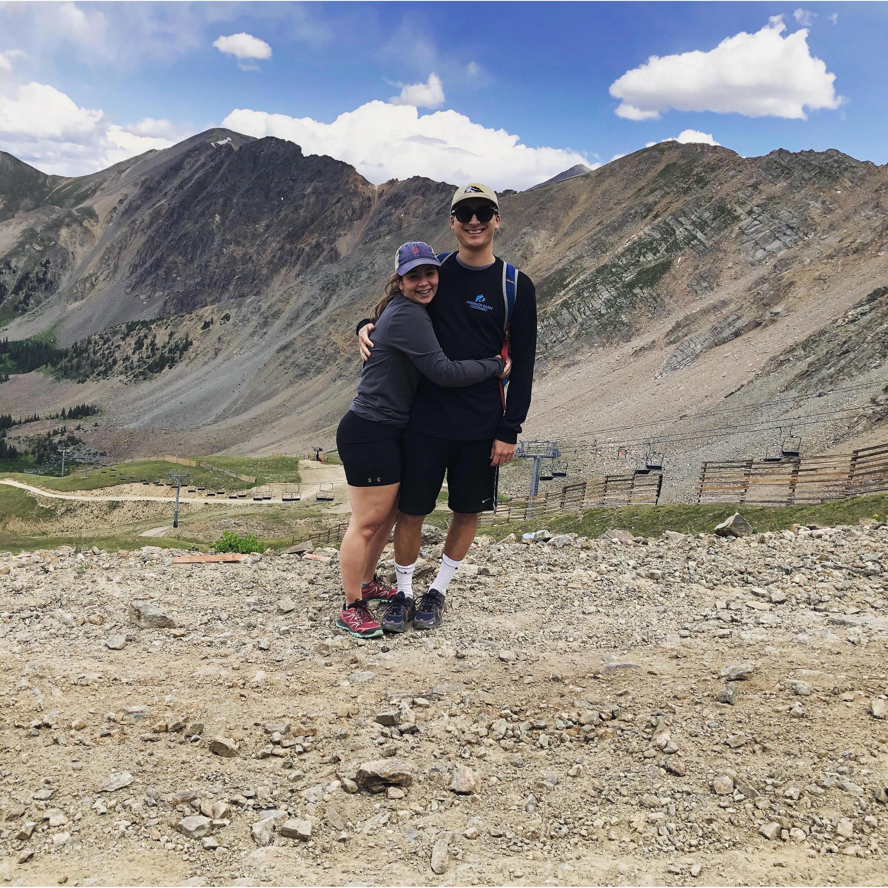 Our first of many times hiking Arapahoe Basin
August 2019