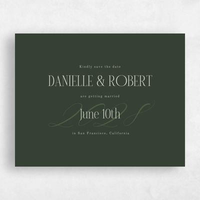 Deep Forest, Green Wedding Save the Date - Palenque Landscape