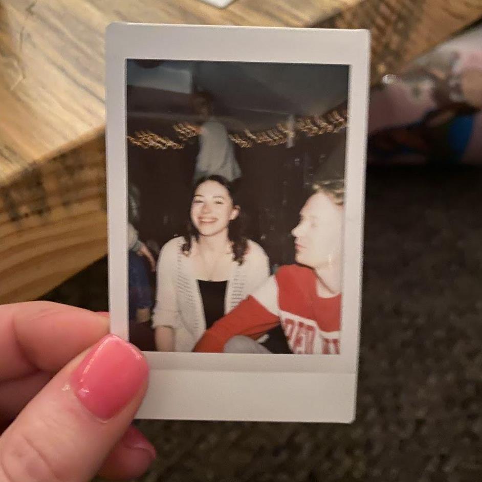 A Polaroid from our friend Jess' birthday party. Later that night Alec asked Amelia to be his girlfriend.