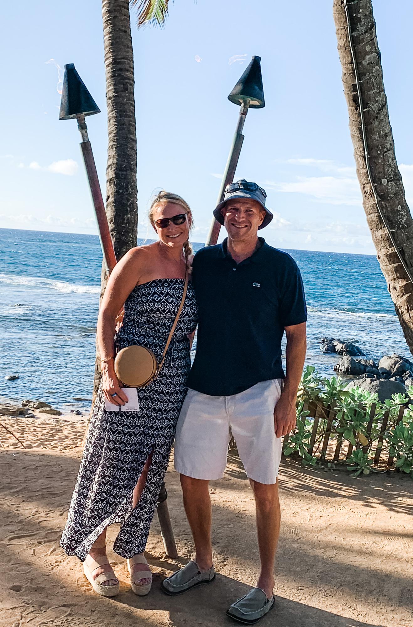 Dinner at Mama's Fish House on the way to the airport, leaving Maui, Aug. 2019