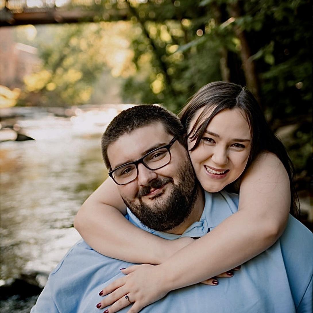 Our engagement photos in June of 2024