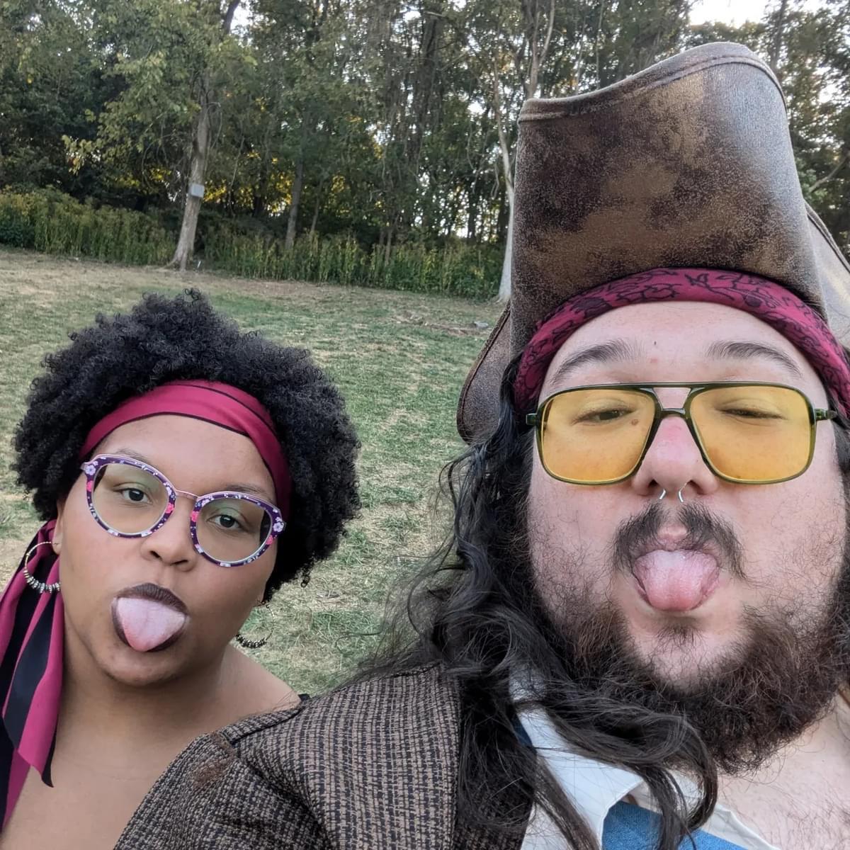 Being goofy at the ren fair.