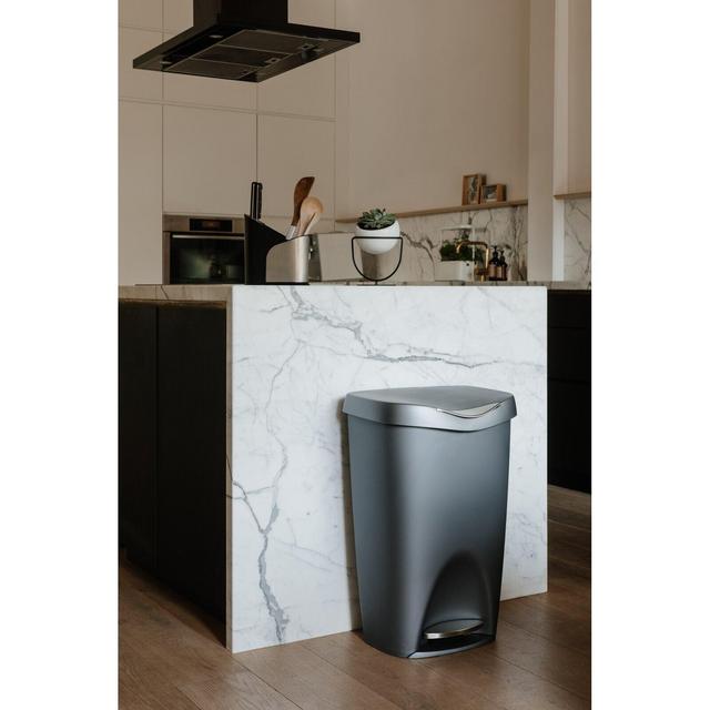 Rayle Plastic 13 Gallon Step On Trash Can