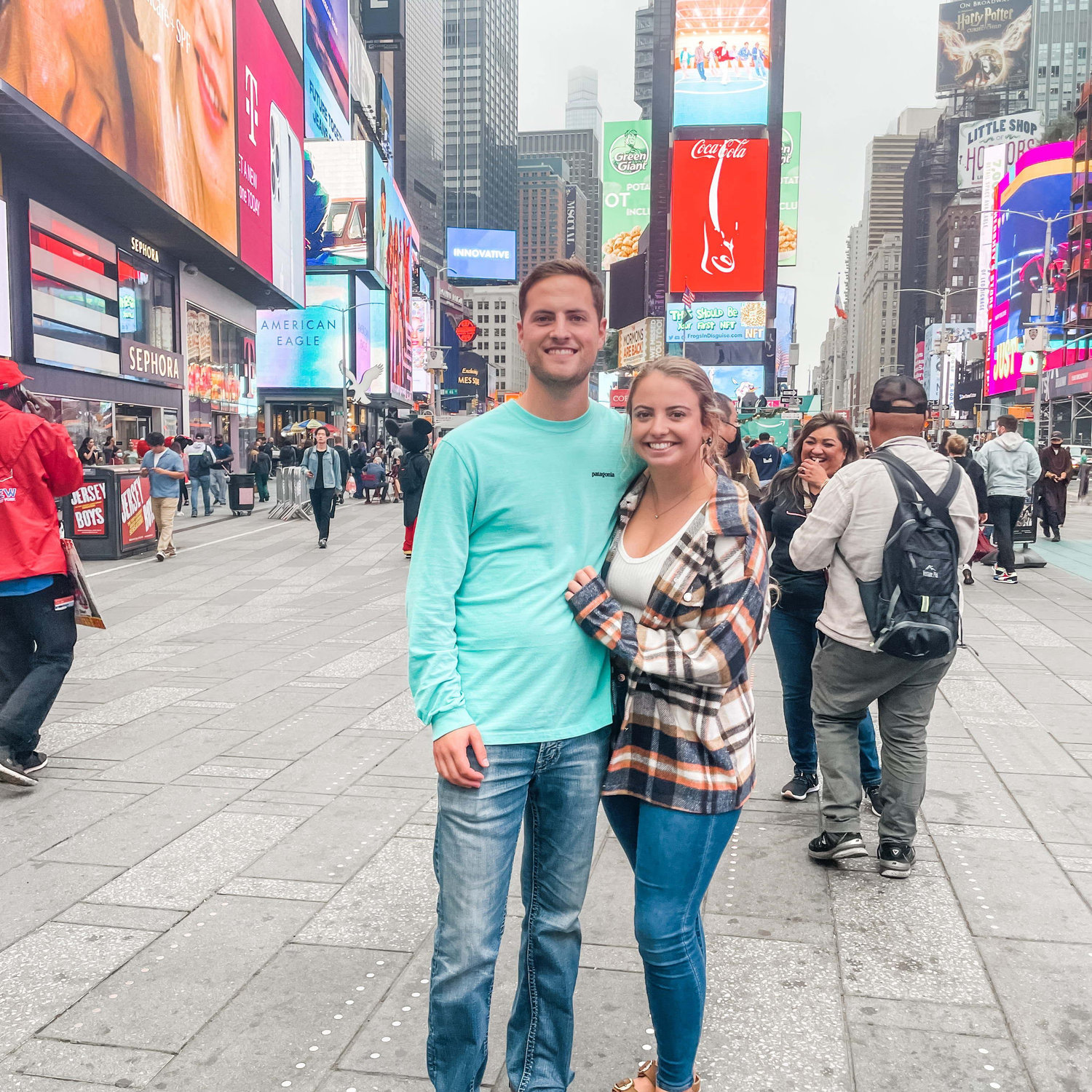 4 days before engagement! Times Square NYC. 10.4.21