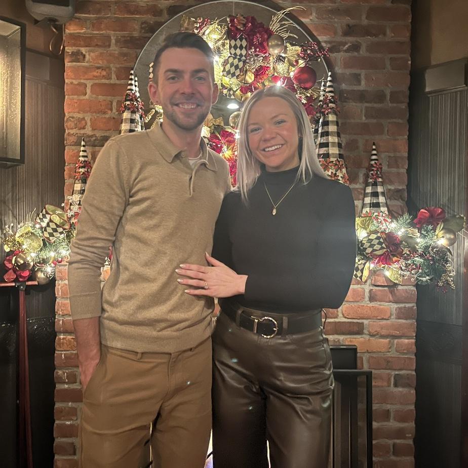 The night we got engaged!