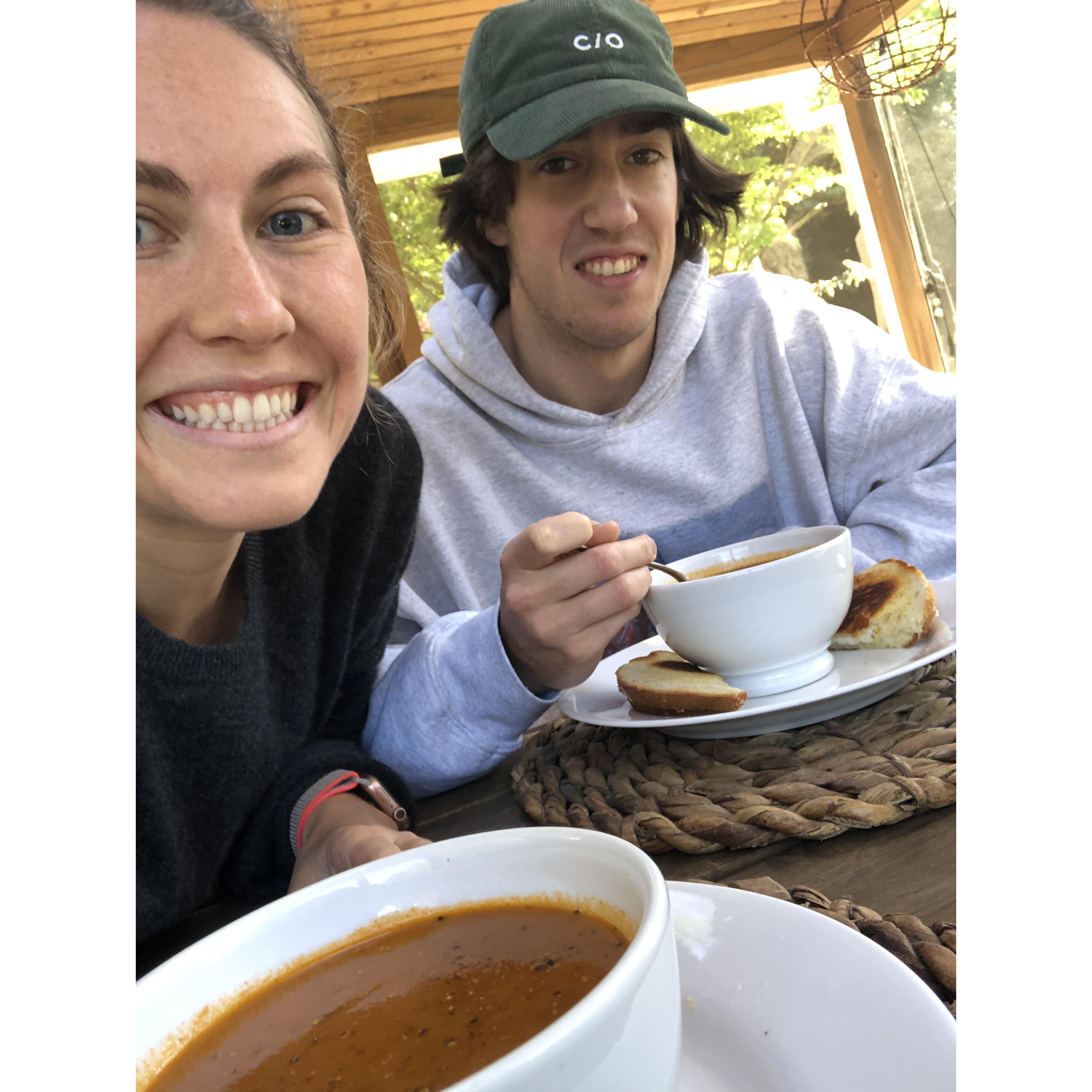 Tomato Soup and Grilled Cheese feat. Tucker's Pandemic Hair