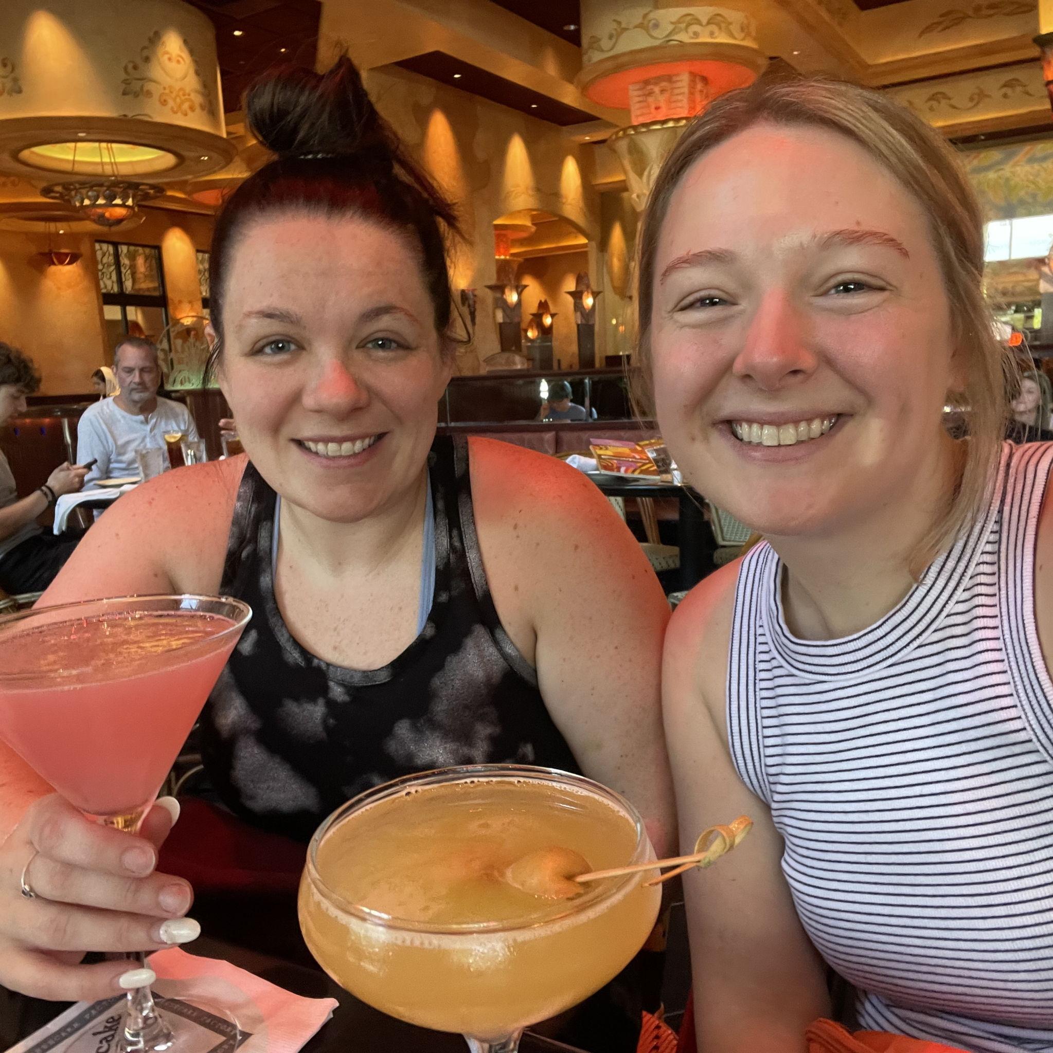 Vickie and Erika enjoy some hard earned cocktails - September, 2025