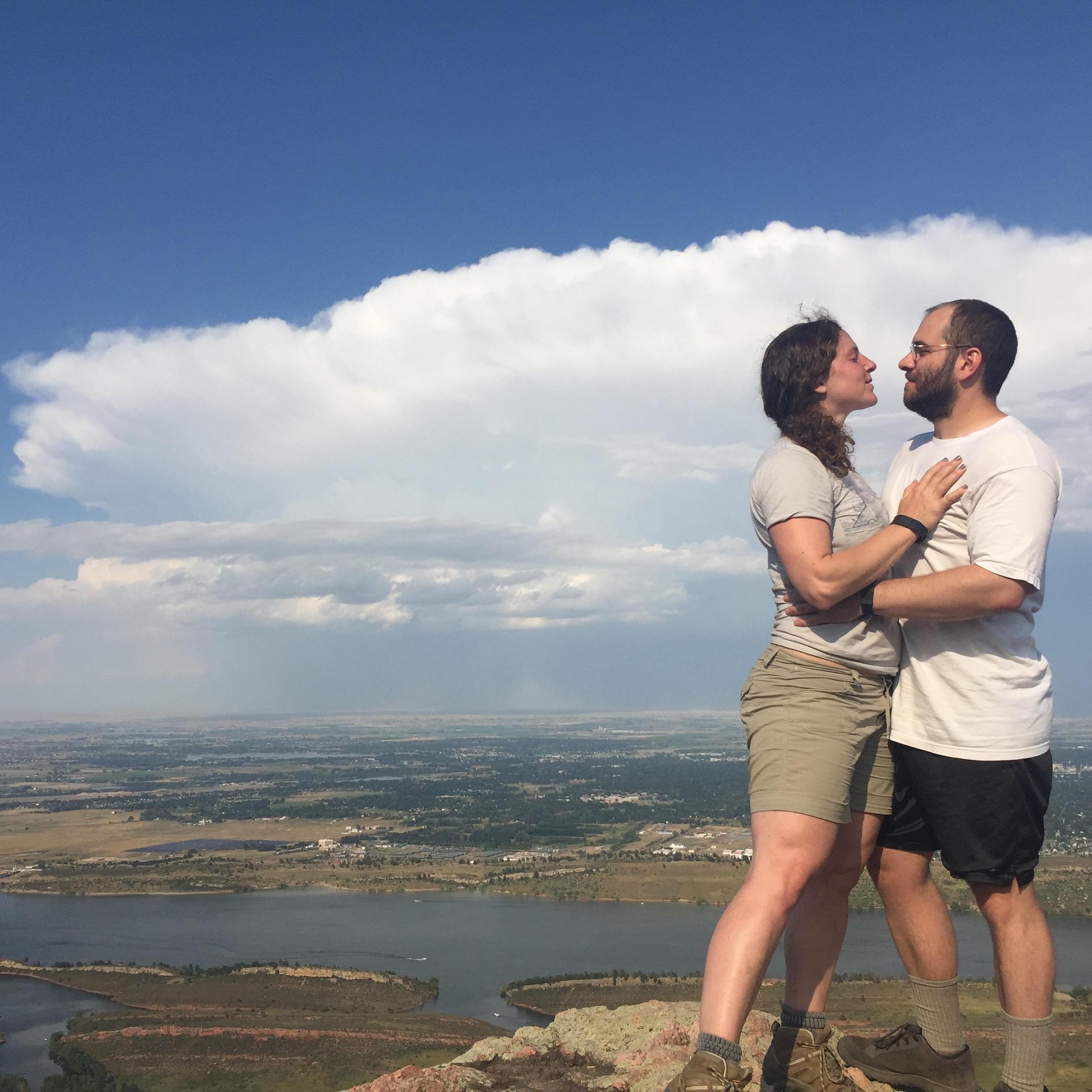Atop one of Julia's favorite places, Arthur's Rock, July 2016.