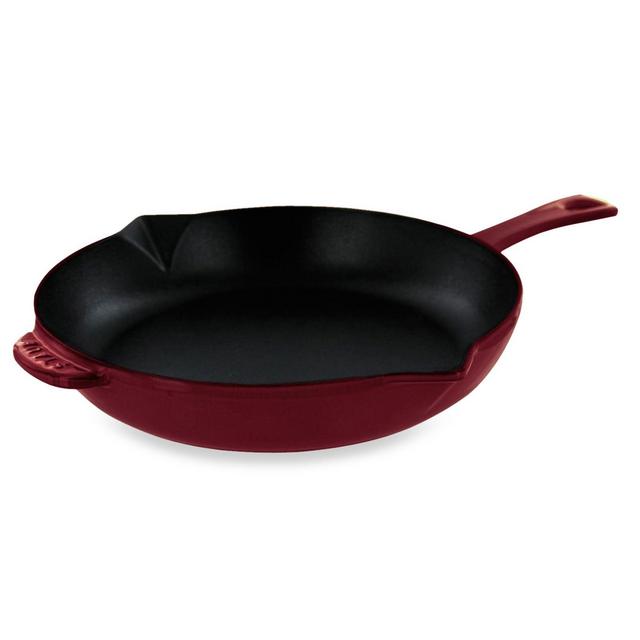 Staub Cast Iron 10-Inch Fry Pan in Dark Red