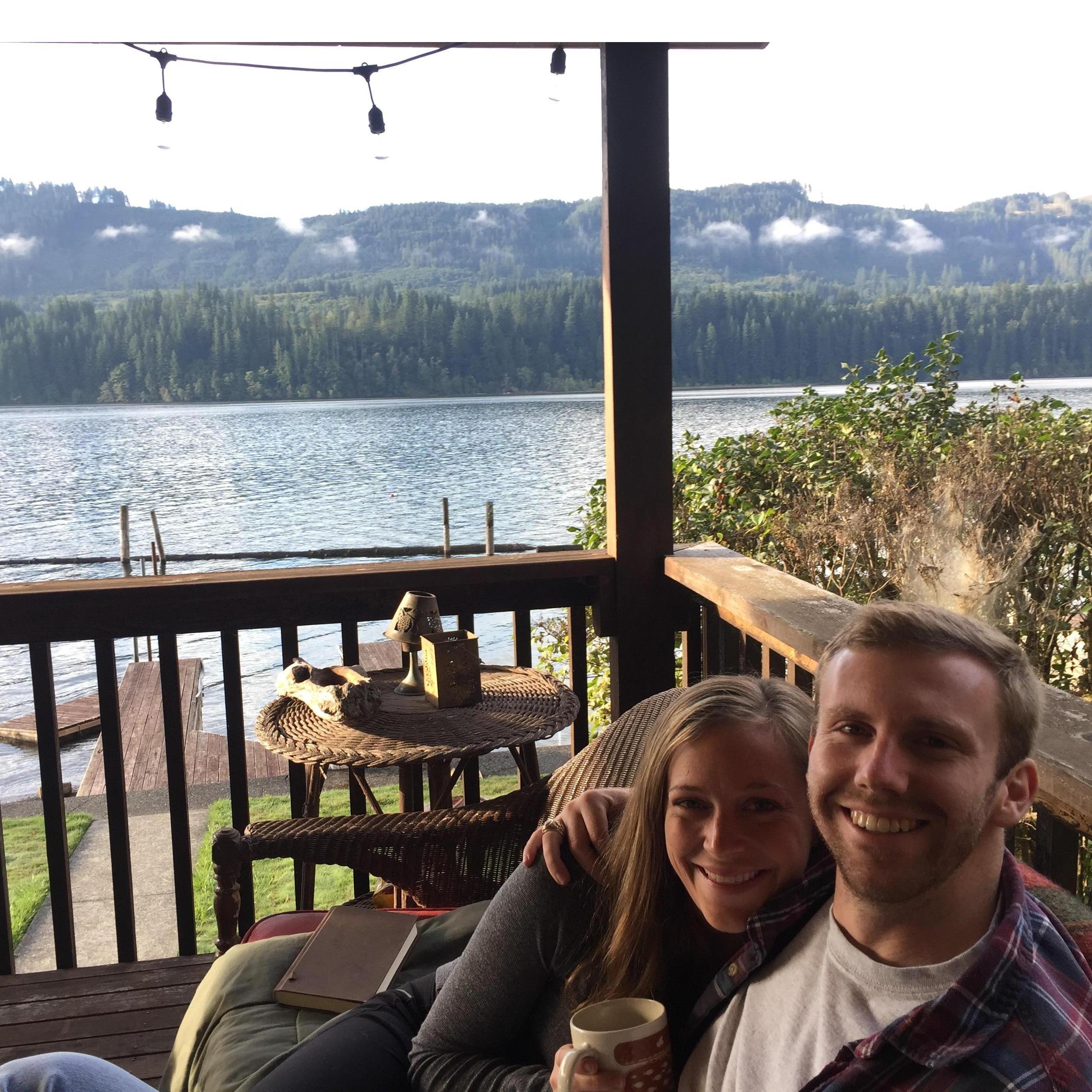 Nathan's first time to my favorite place, the Blackstone's cabin in Washington where he got to meet a lot of my family for the first time in October of 2017.