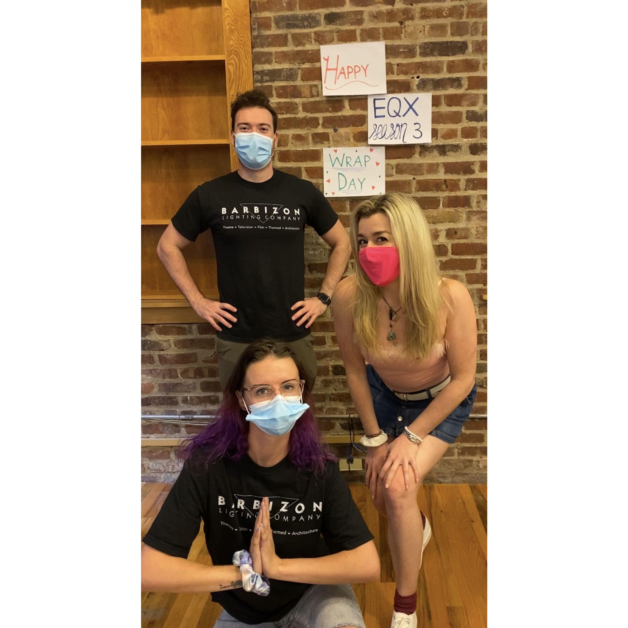 Us and Bestie Marisa at work, September 2020. We all started as coworkers, and as fate would have it, evolved into something far more enchanting.