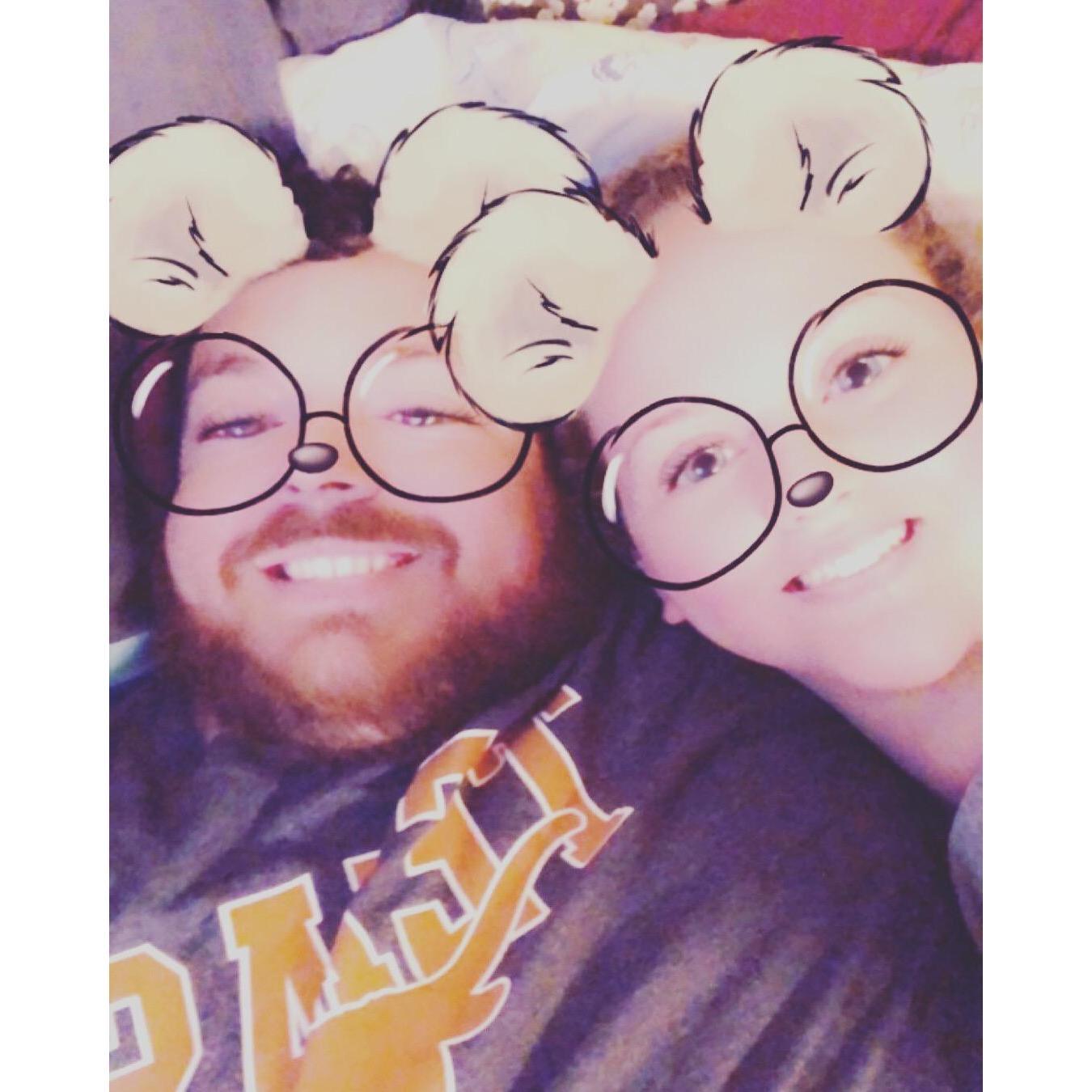 This was us being silly during Mariah's first trip down to Freer, Texas!