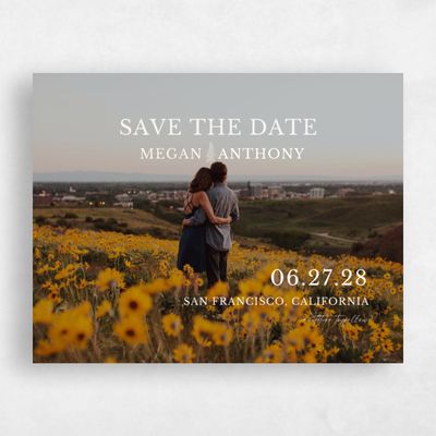 Beige Fall Wedding Save the Date - Pinehaven Photo