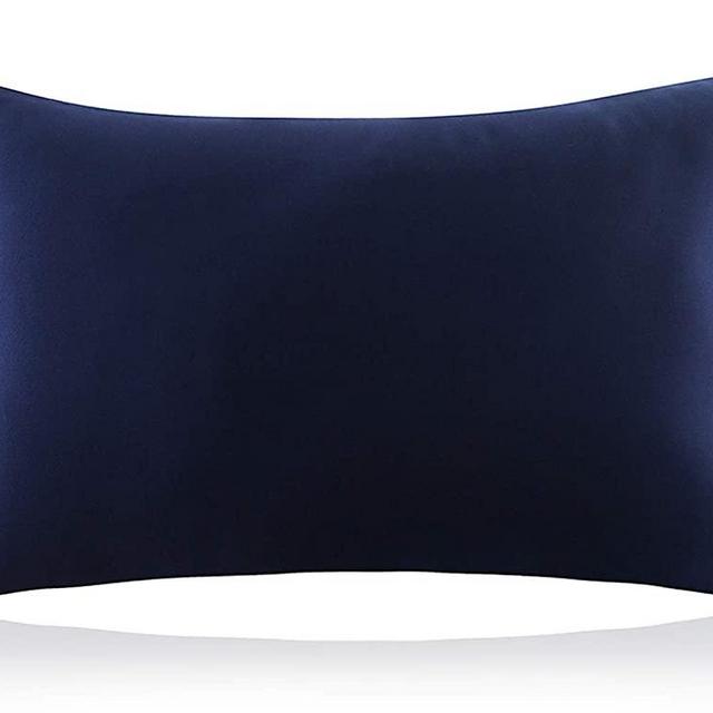 ZIMASILK 100% Mulberry Silk Pillowcase for Hair and Skin Health,Both Side 19 Momme Silk,1pc (Queen 20''x30'', Navy Blue)