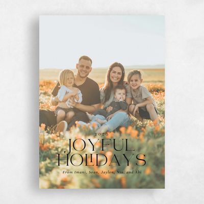 Black Holiday Card - Clove