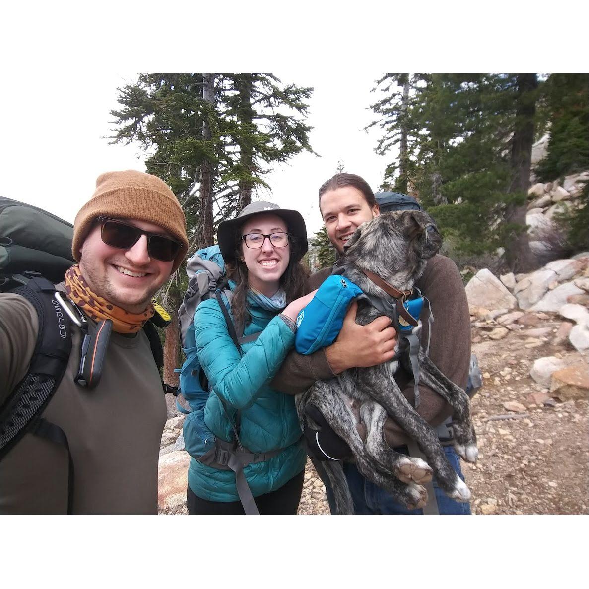 Riker's first backpacking trip ft. Uncle Aaron, Desolation Wilderness, California, 2020