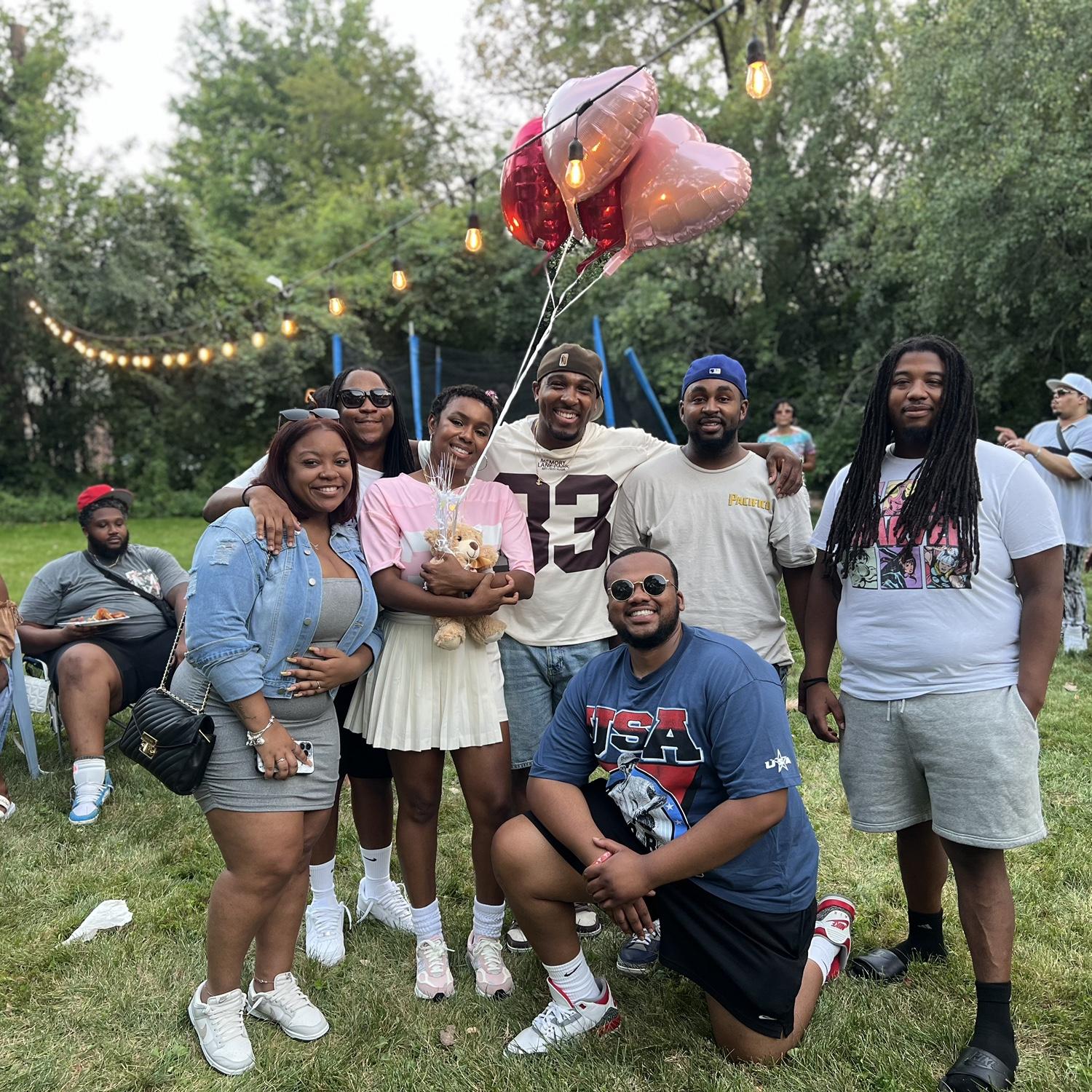 Meet a few of the members from the wedding party: Mario, Kendall, Kenny and Demond (officiant)