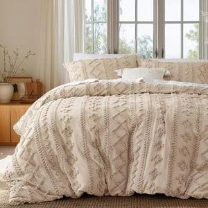 Bedsure Duvet Cover King Size Includes 1 Duvet Cover & 2 Pillow Shams,Khaki