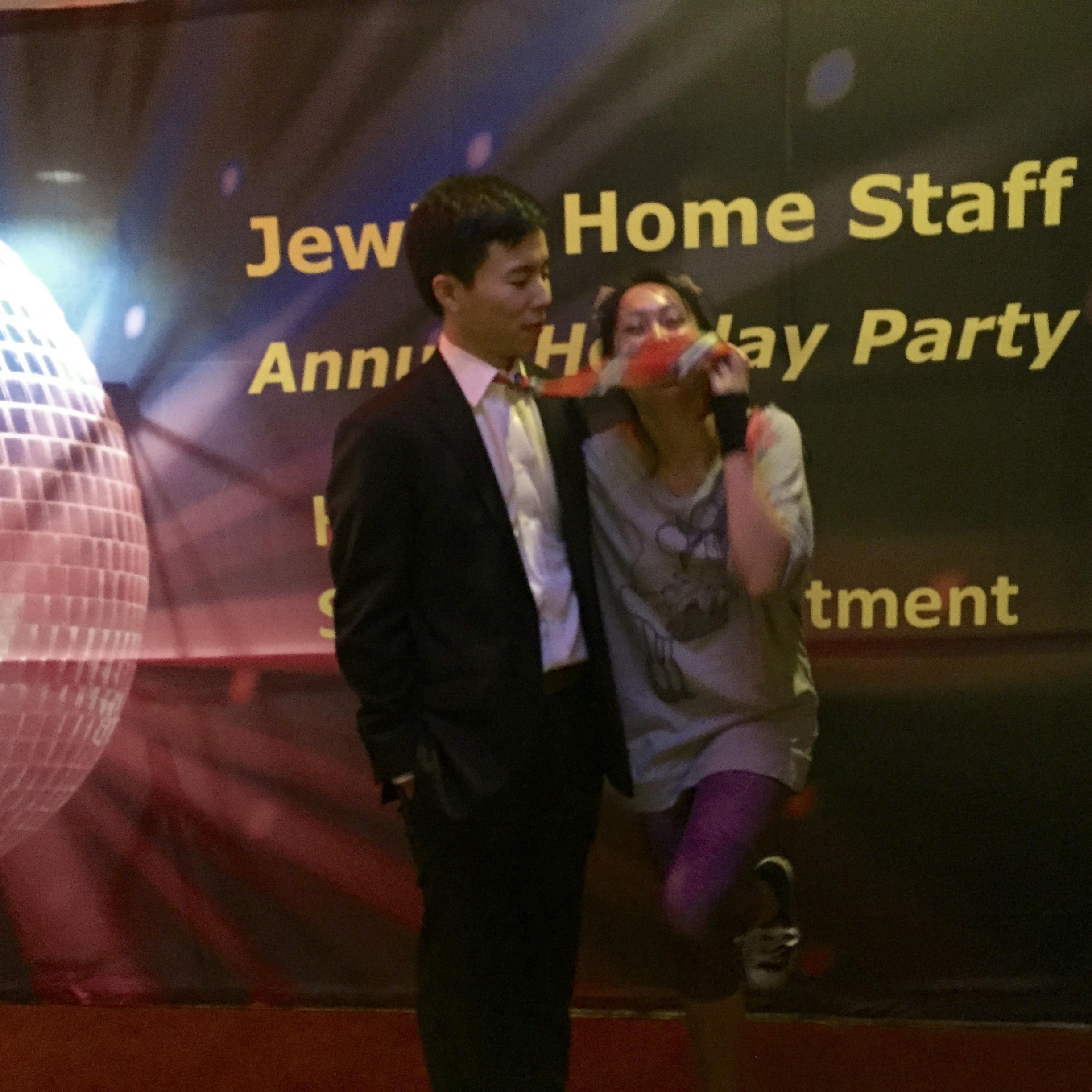 12/2014 Jesse came to Ren's work party.