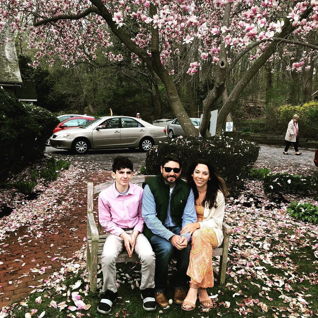 Easter 2019!  Jesse proceeded to ask the dad who took the photo for us if he'd like a pic of him and his family under the tree as well. It was a sweet moment. :)