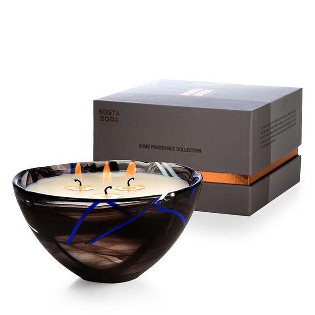 Kosta Boda Home Fragrance Collection Contrast Candle, Blushing Pink Scent