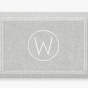 Halo Monogram Bath Mat | Ruggable