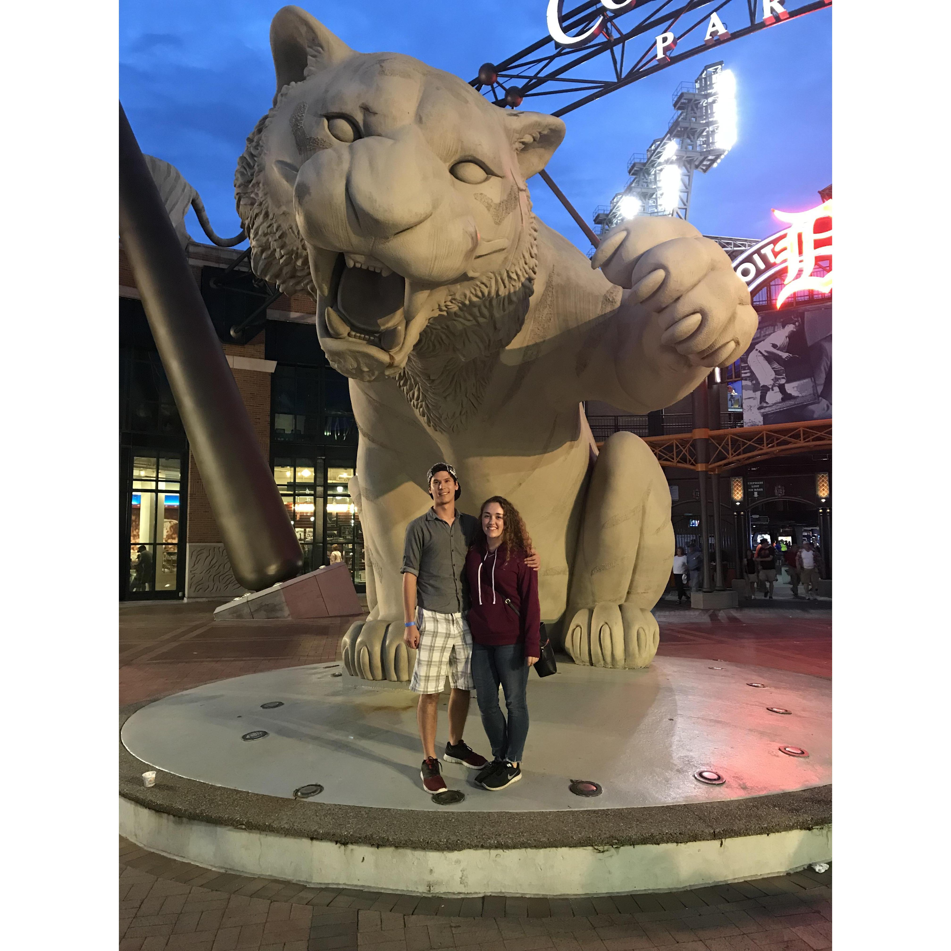 In Michigan! We saw a Tigers game