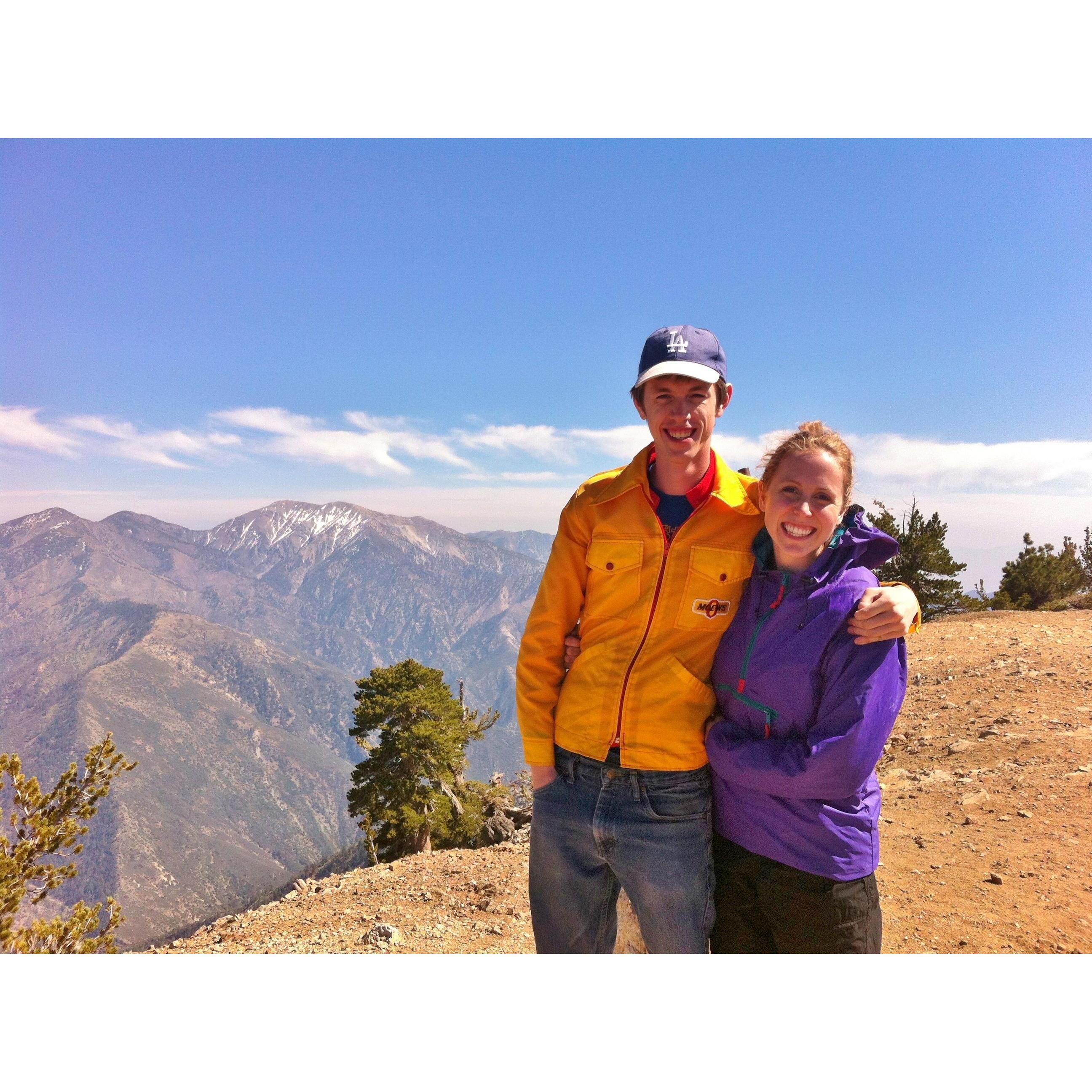 Hiking to the top of Mt. Baden Powell. 2016