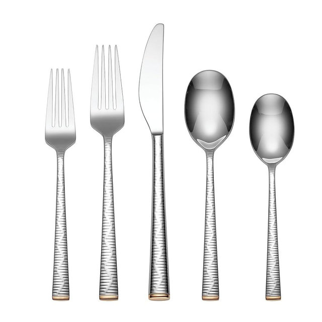 Lenox Blue Bay Flatware Piece Set, 20 Count, Metallic