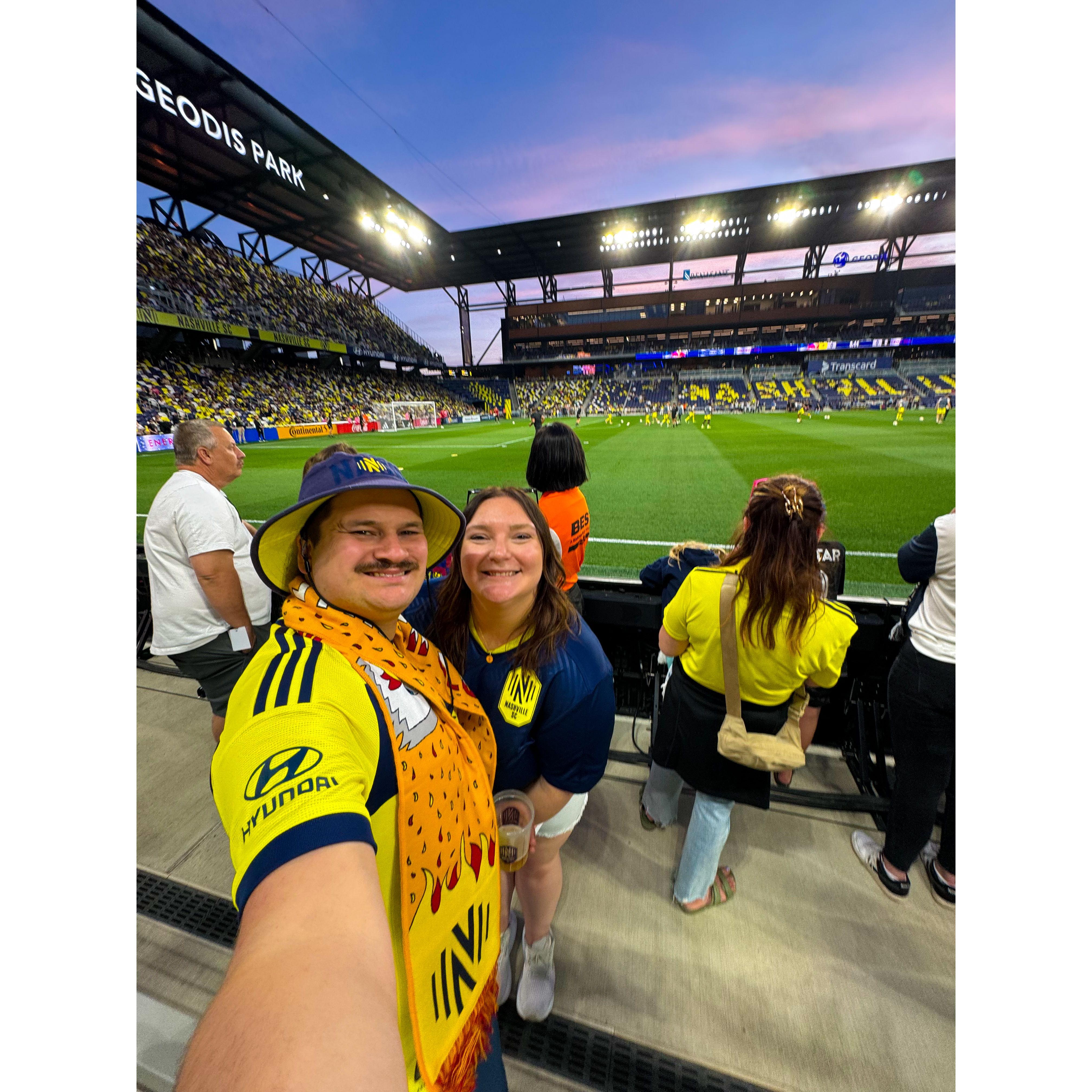 Where we spend most of our weekends - Nashville Soccer Club matches