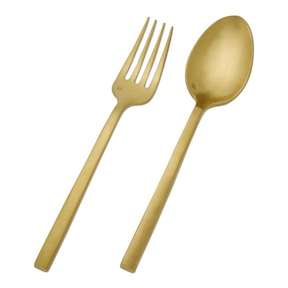 Fortessa Arezzo Brushed Gold Hostess Set
